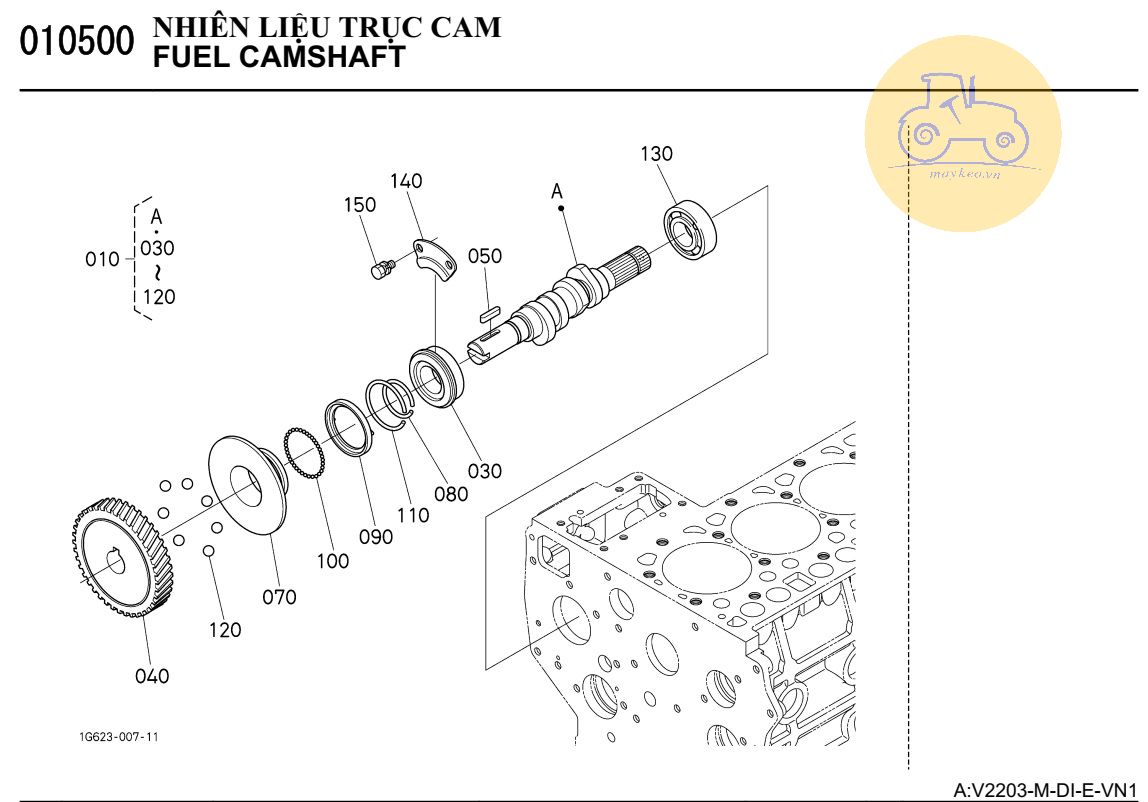 Trục cam nhiên liệu